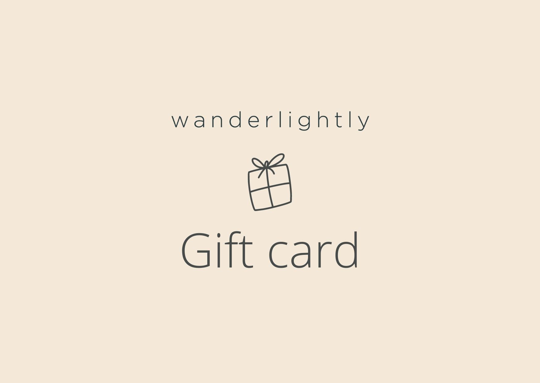 Wanderlightly gift card